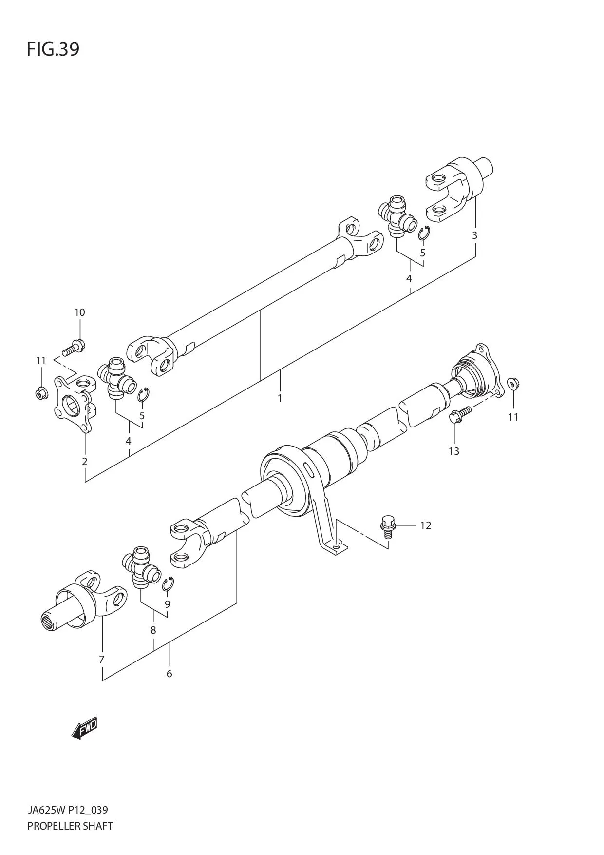 FIG.39 PROPELLER SHAFT