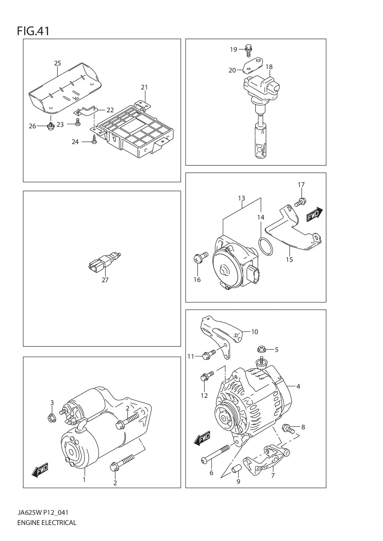 FIG.41 ENGINE ELECTRICAL