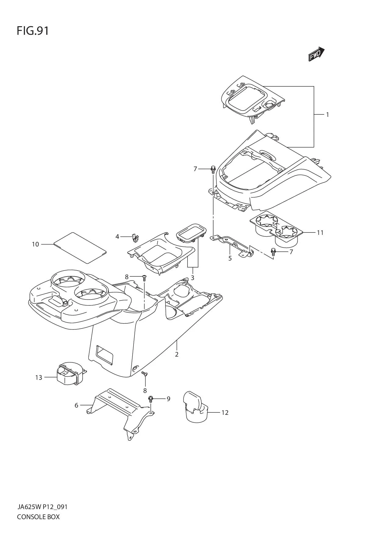 FIG.91 CONSOLE BOX