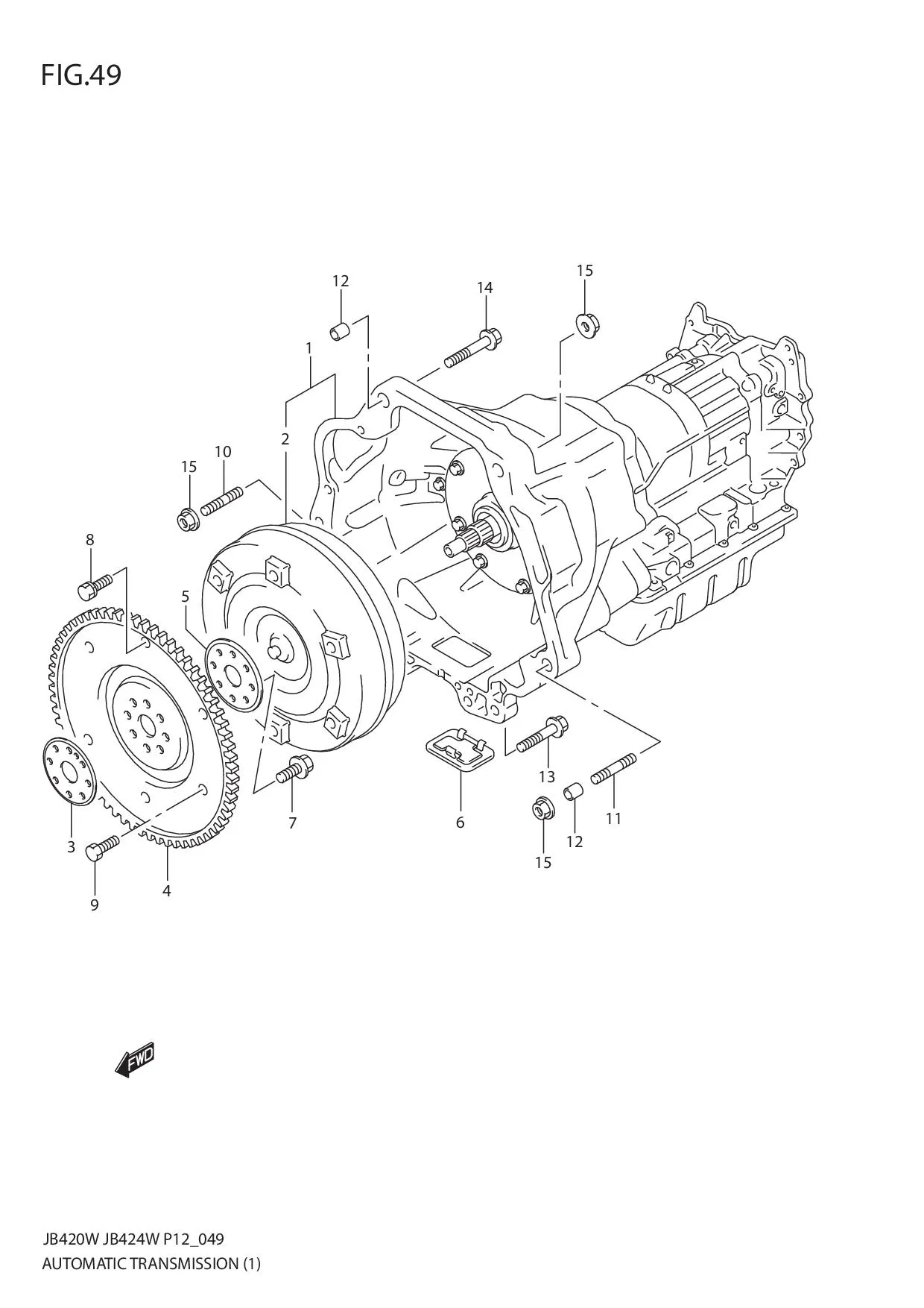 FIG.49 AUTOMATIC TRANSMISSION (JB420W)