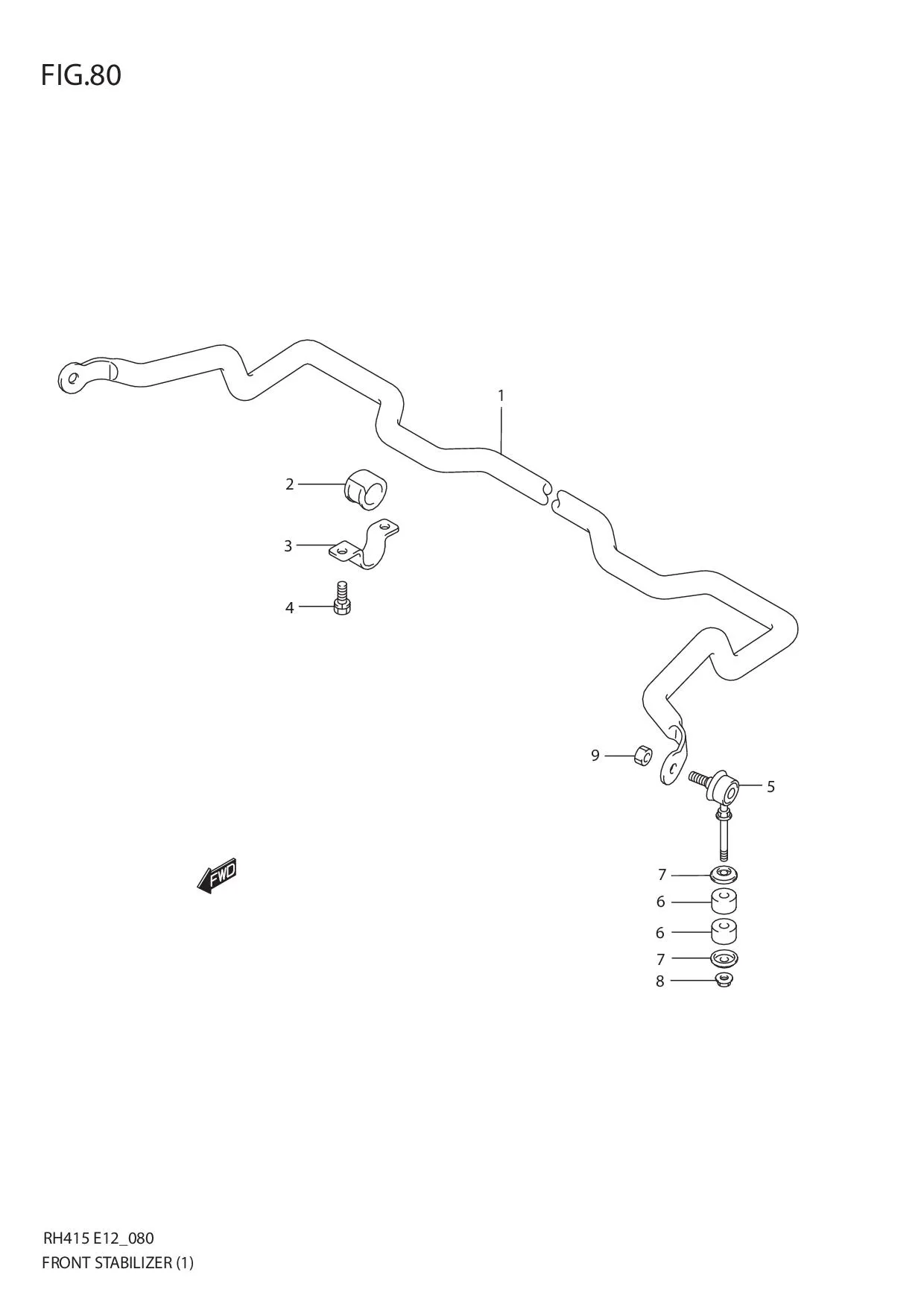 FIG.80 FRONT STABILIZER (TYPE 1)