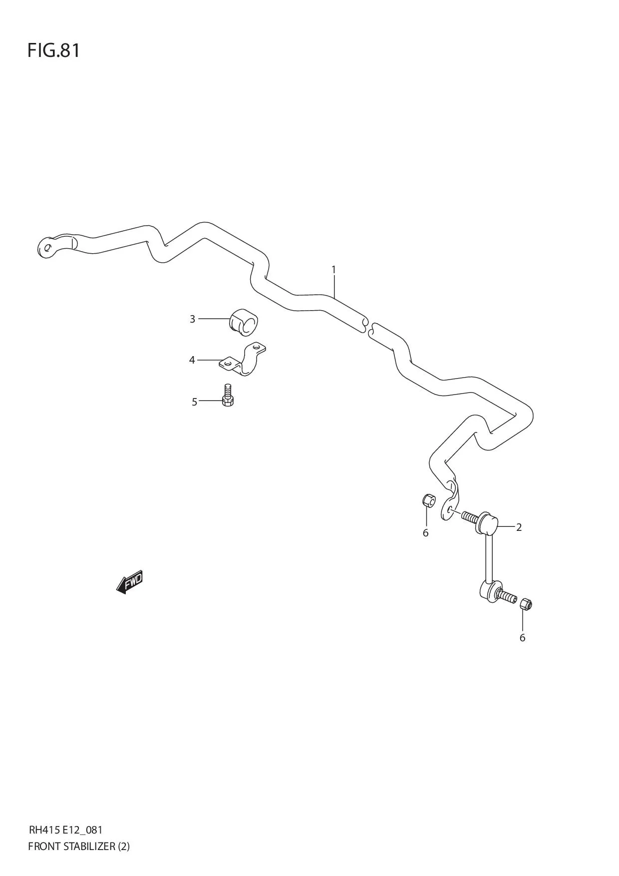 FIG.81 FRONT STABILIZER (TYPE 2)