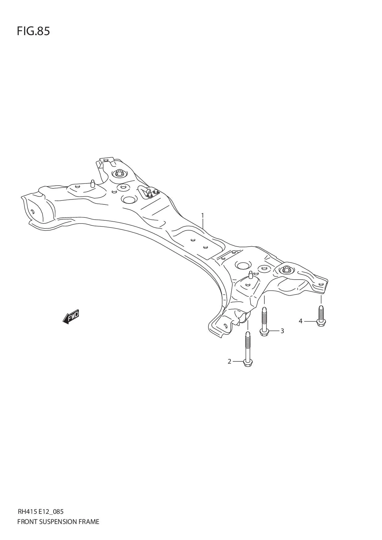 FIG.85 FRONT SUSPENSION FRAME