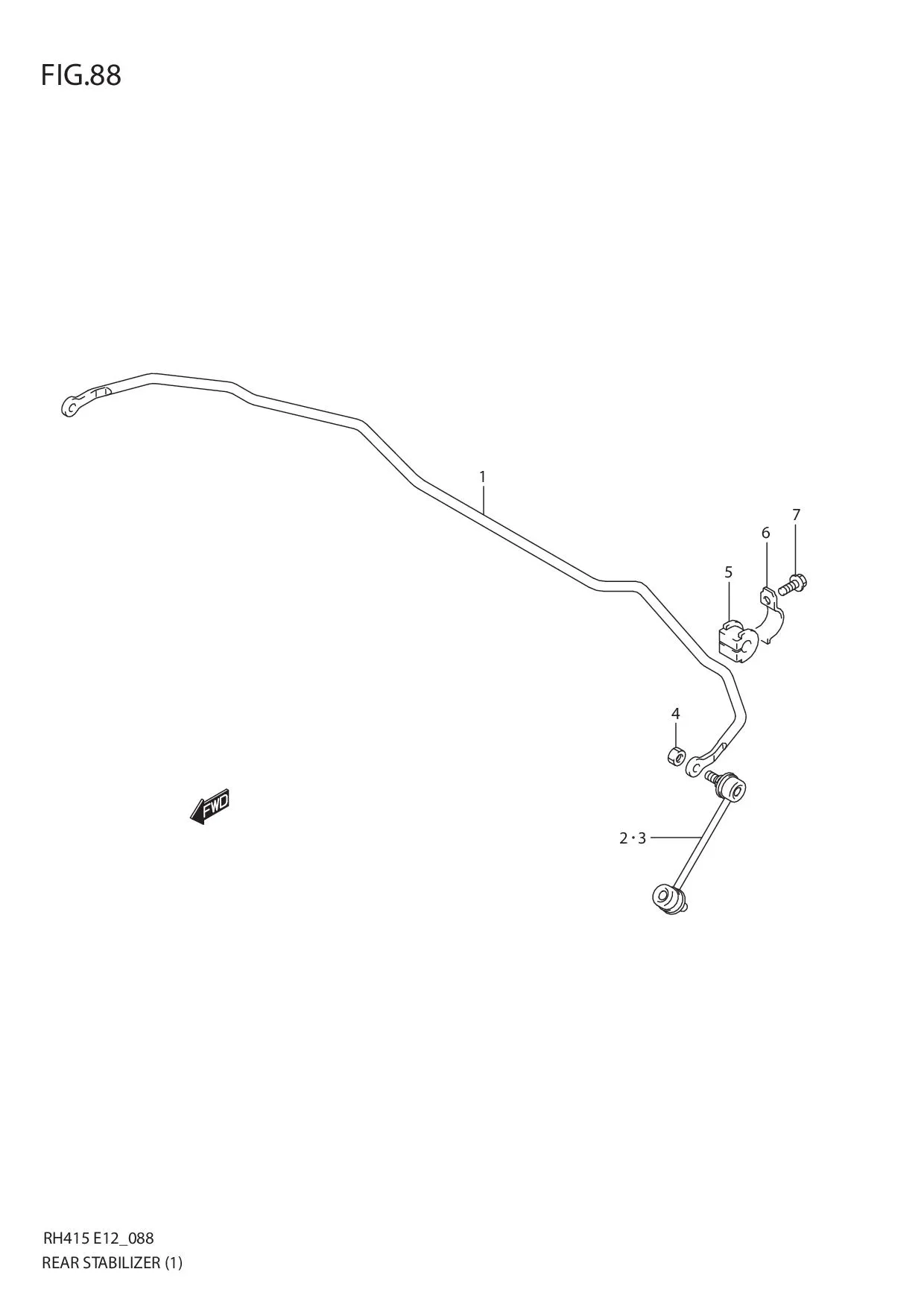 FIG.88 REAR STABILIZER (TYPE 1)