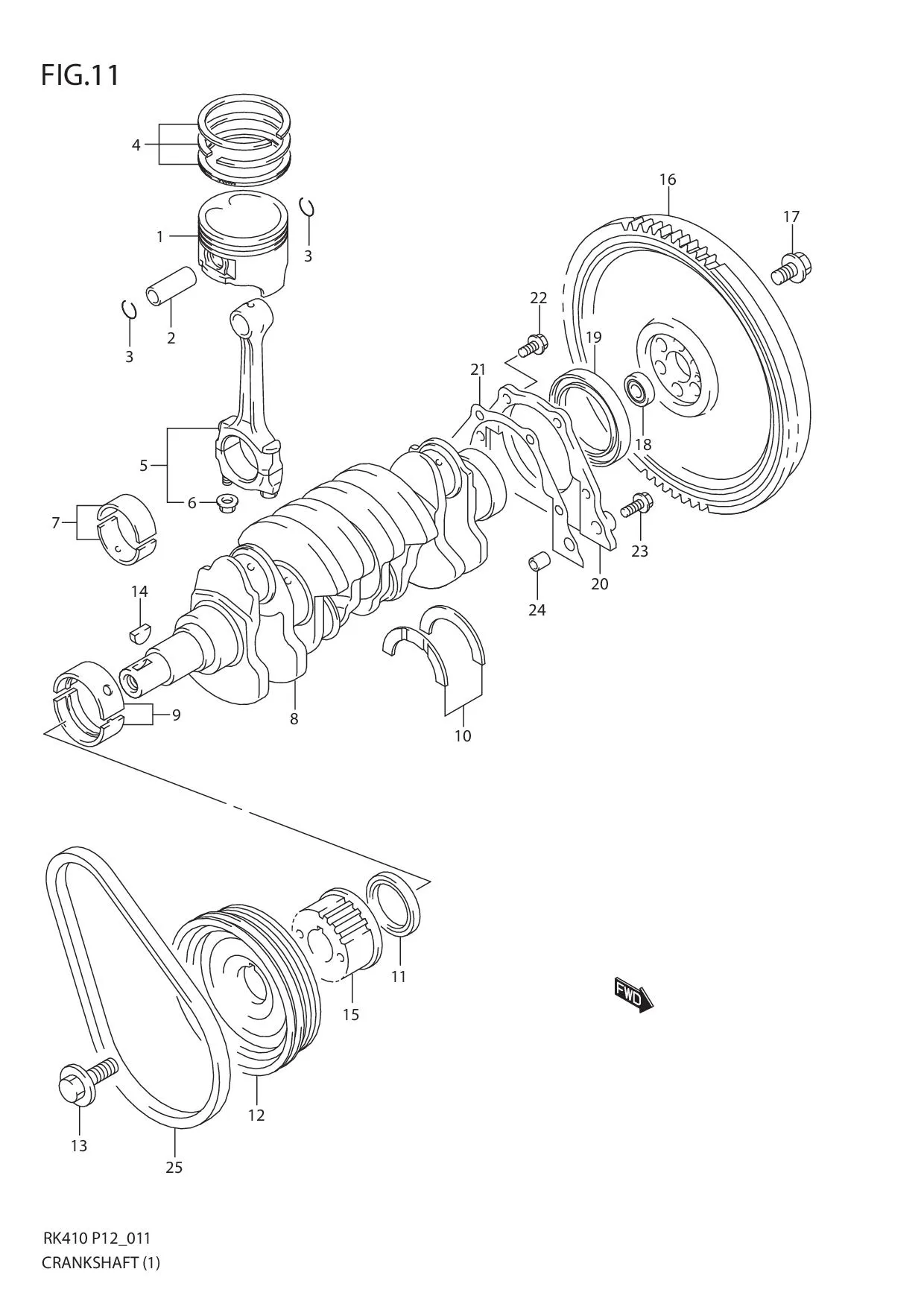 FIG.11 CRANKSHAFT (1)