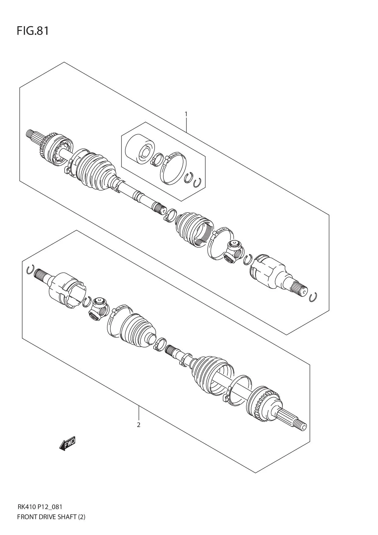 FIG.81 FRONT DRIVE SHAFT (2)