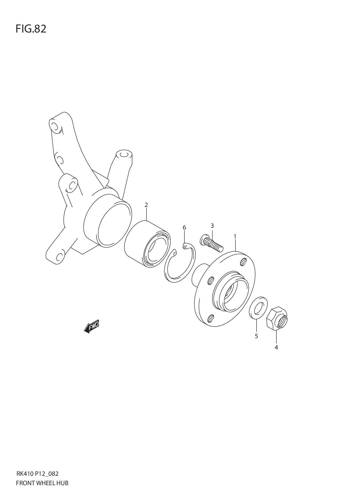 FIG.82 FRONT WHEEL HUB