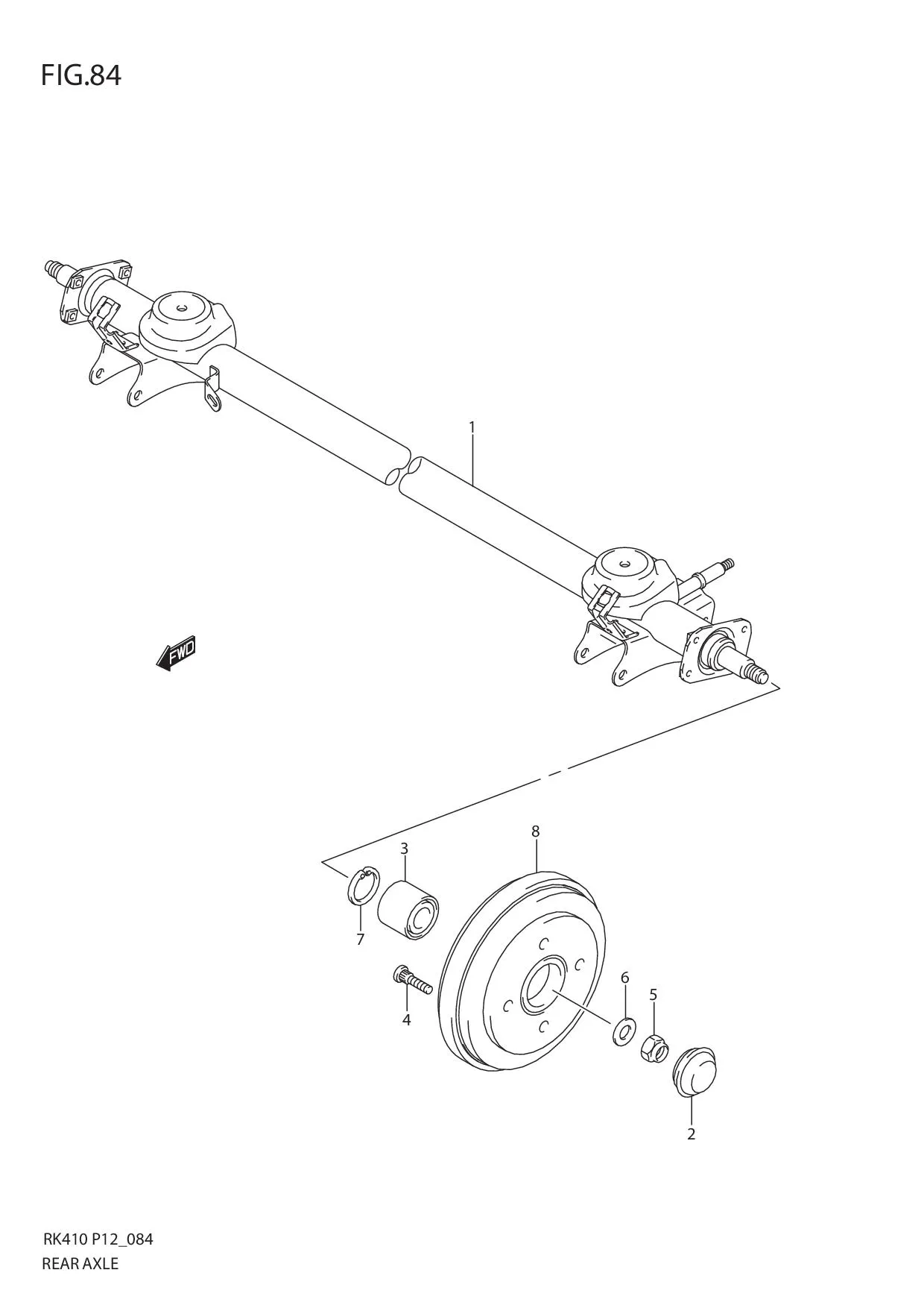 FIG.84 REAR AXLE