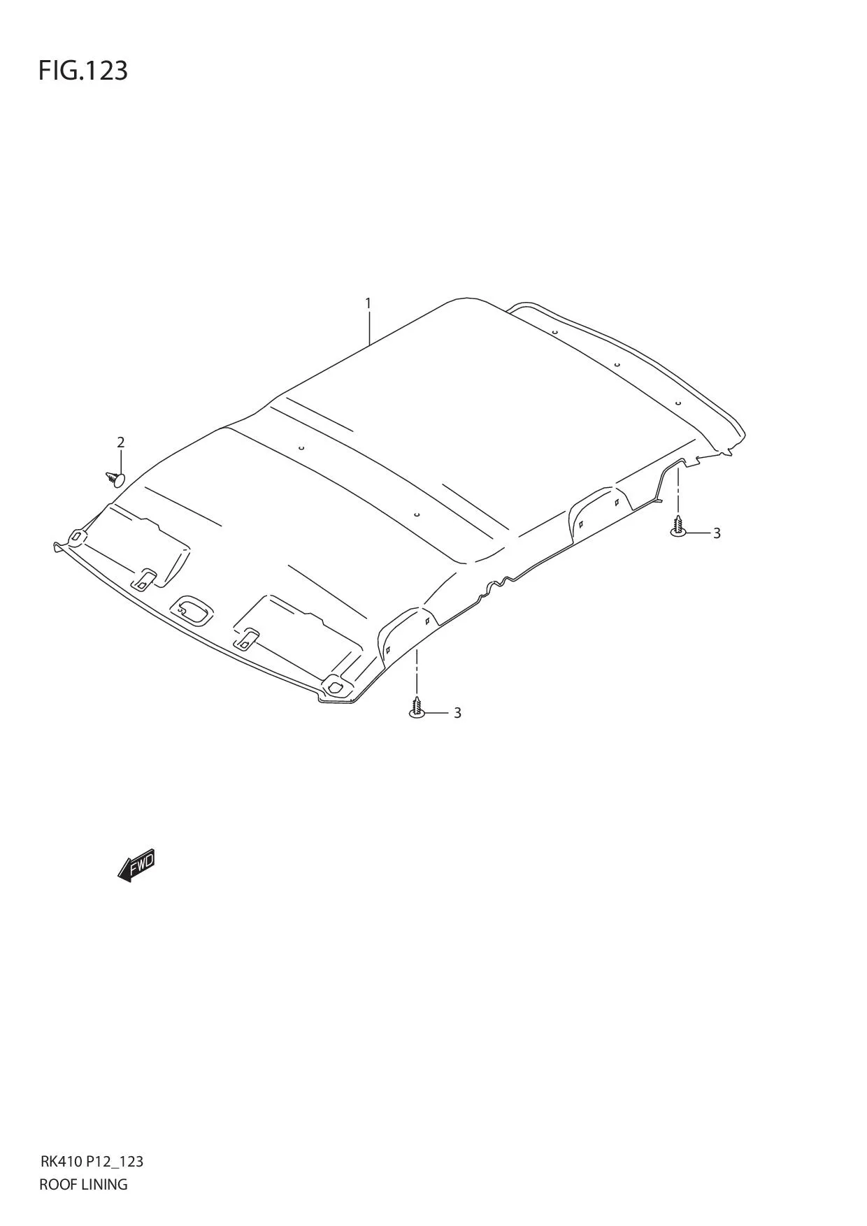 FIG.123 ROOF LINING
