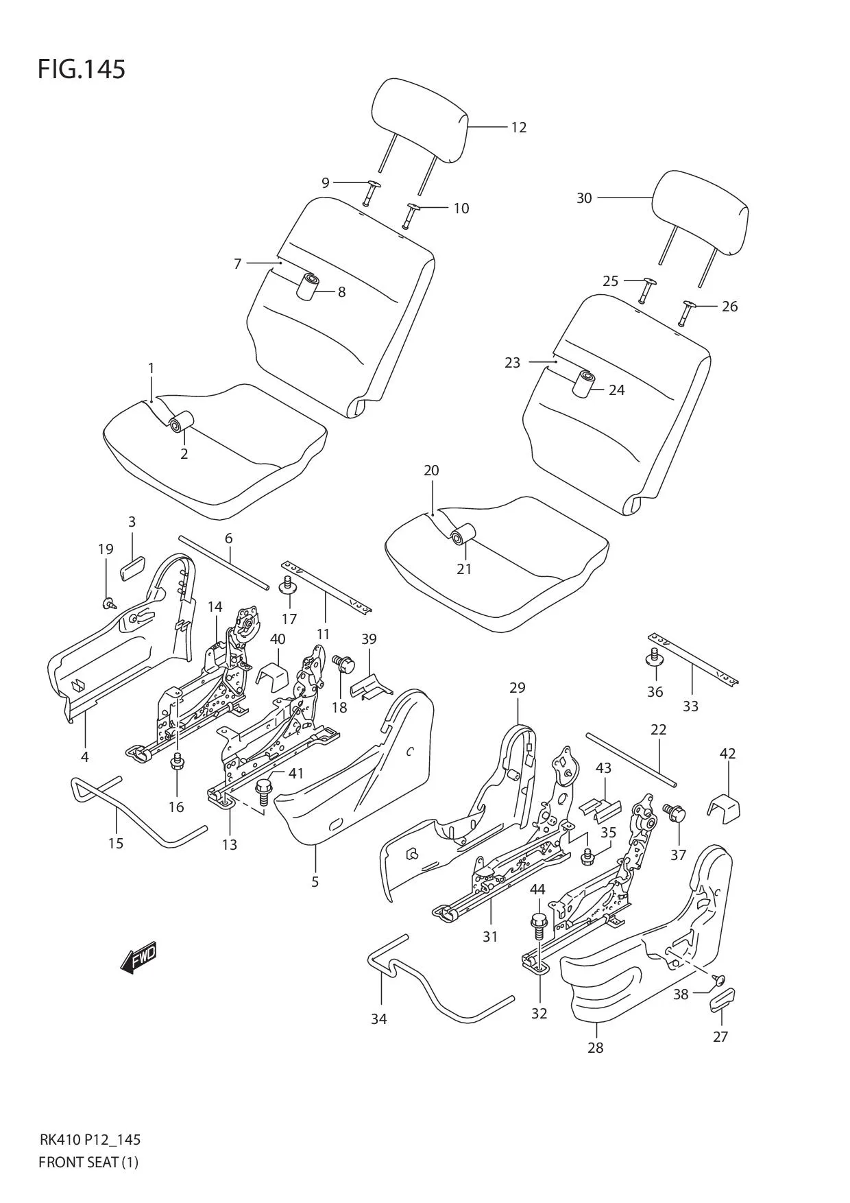 FIG.145 FRONT SEAT (1)