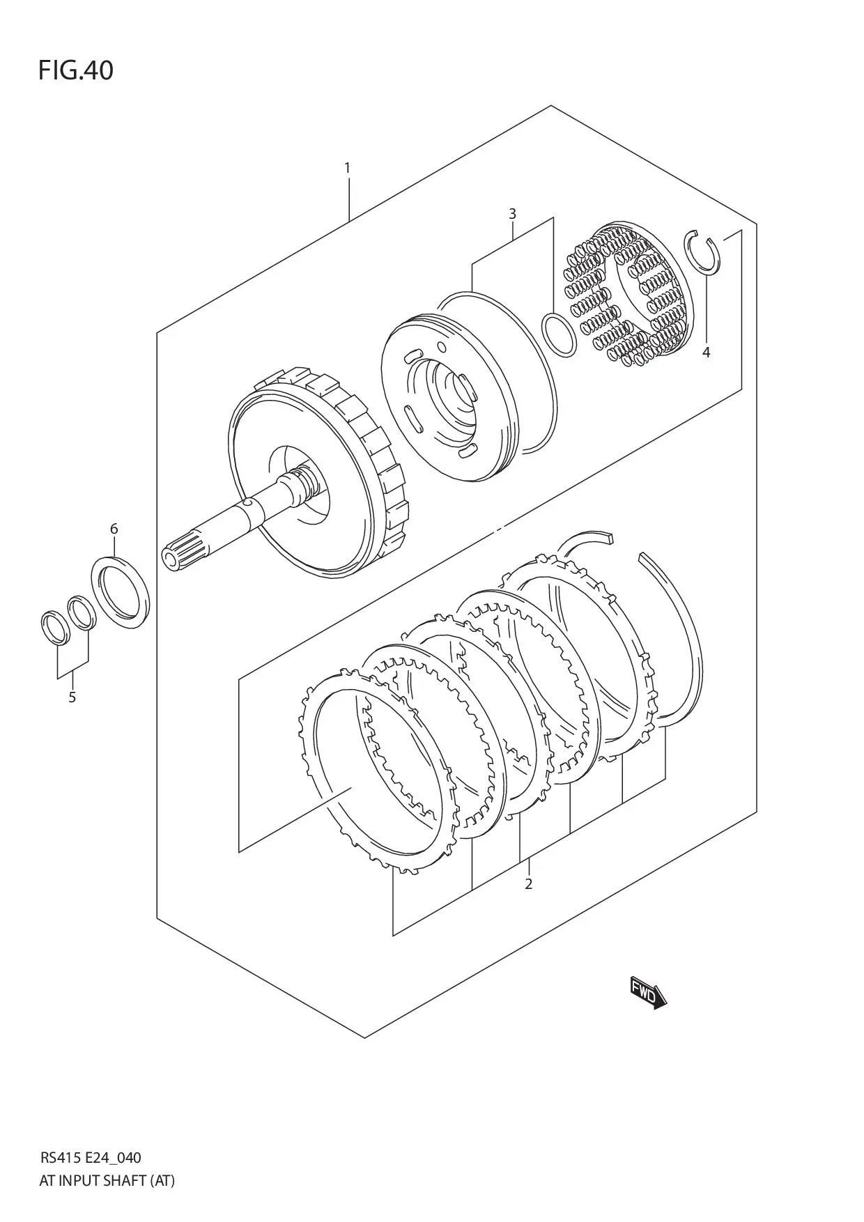 FIG.40 AT INPUT SHAFT (AT)