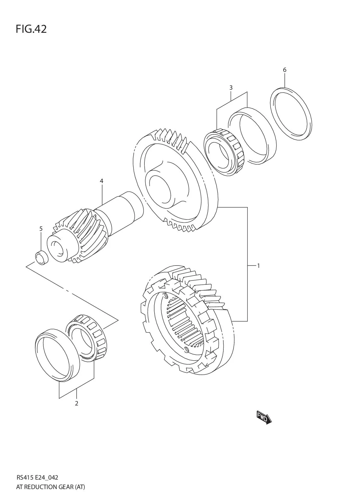 FIG.42 AT REDUCTION GEAR (AT)
