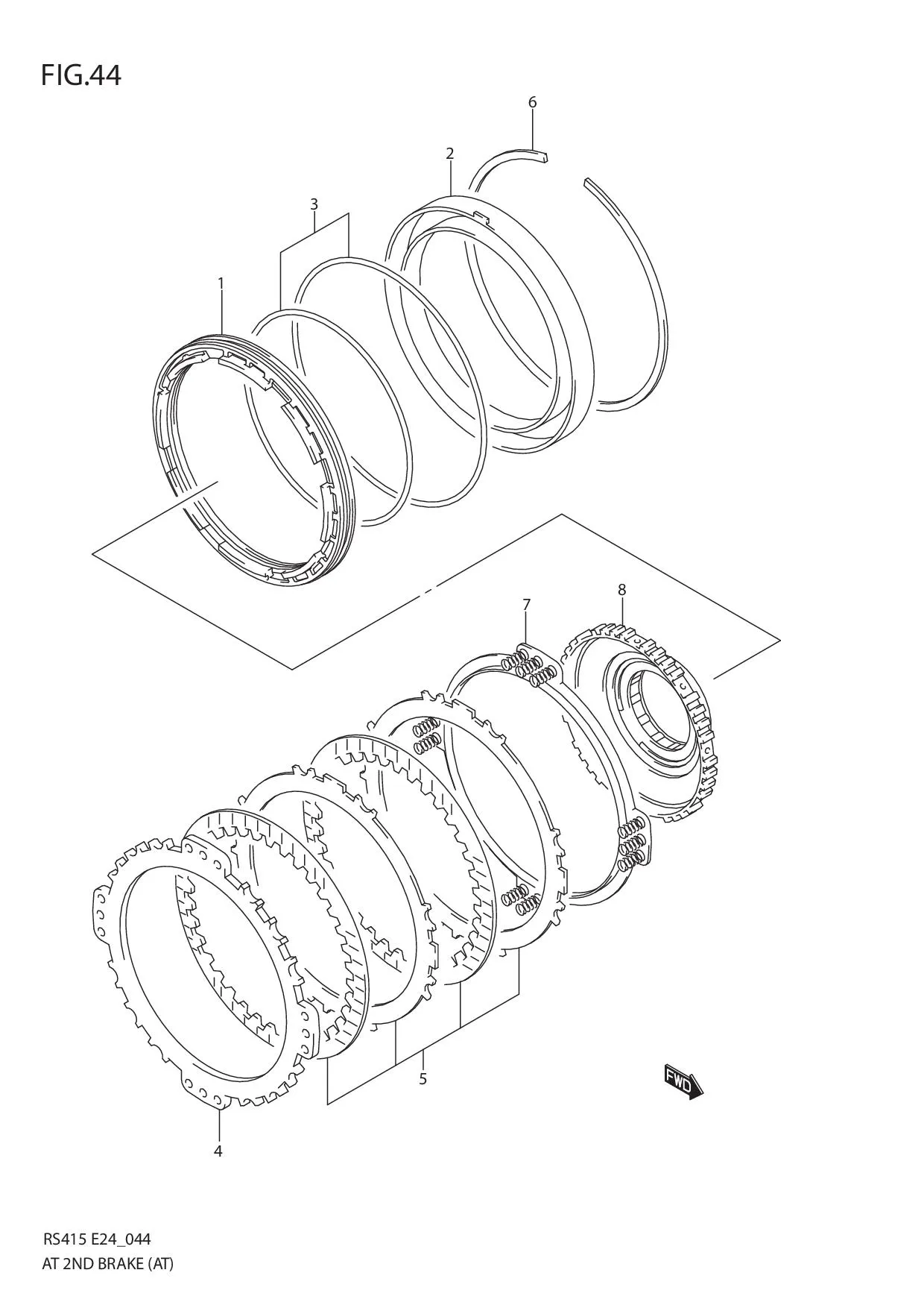 FIG.44 AT 2ND BRAKE (AT)