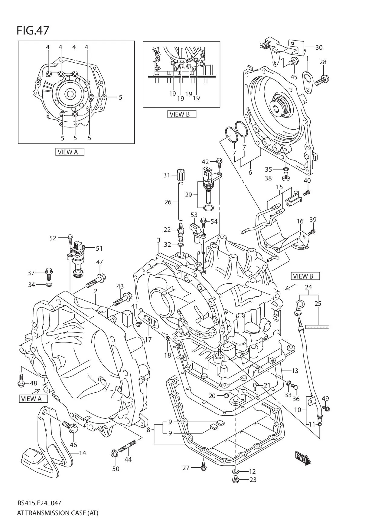 FIG.47 AT TRANSMISSION CASE (AT)