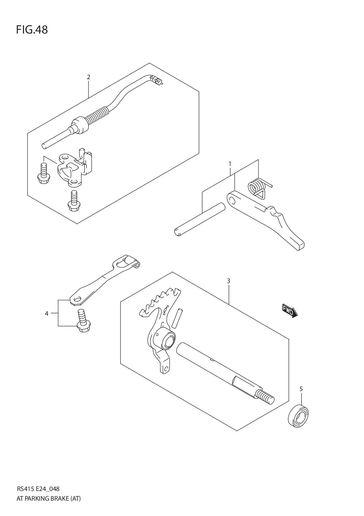FIG.48 AT PARKING BRAKE (AT)