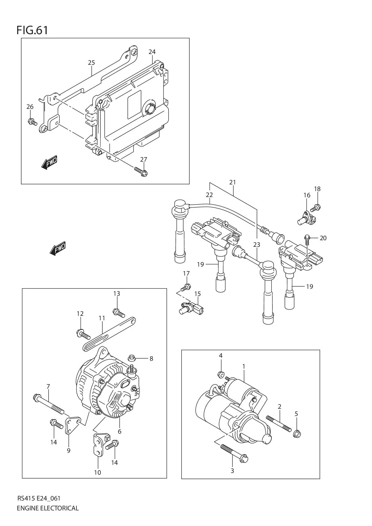 FIG.61 ENGINE ELECTRICAL