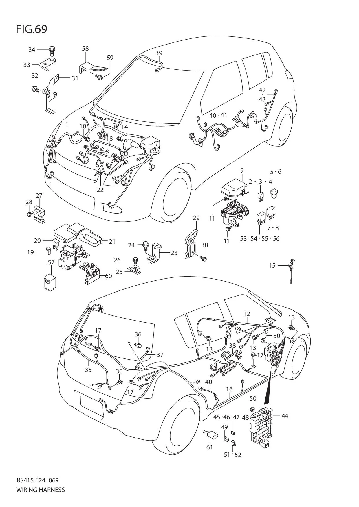 FIG.69 WIRING HARNESS