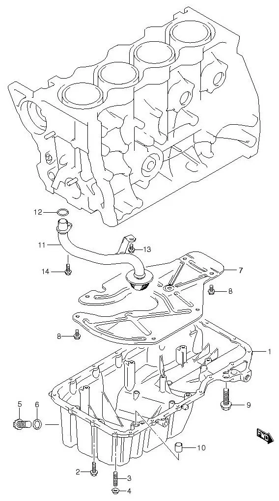 FIG.4 OIL PAN
