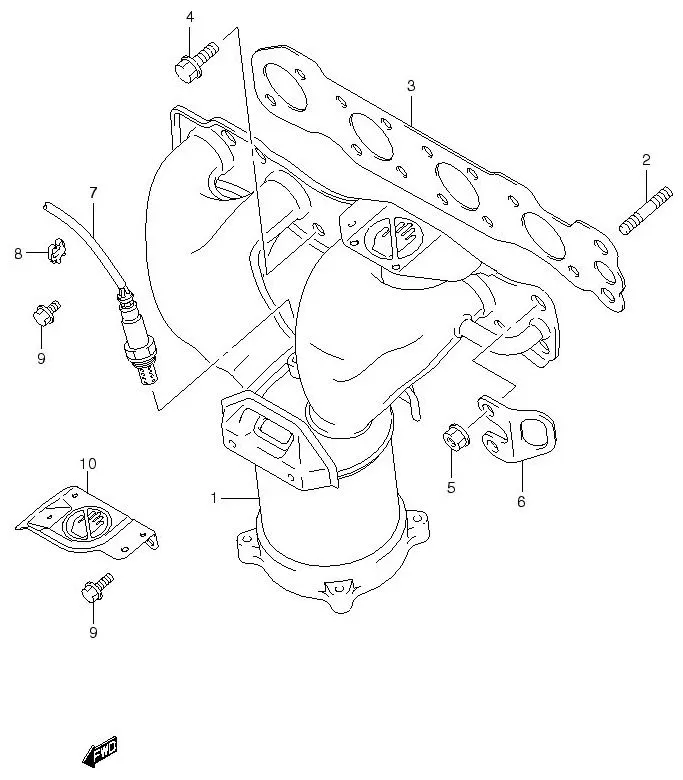 FIG.13 EXHAUST MANIFOLD