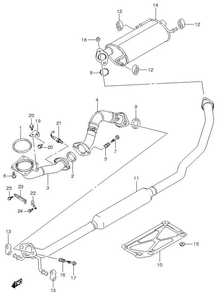 FIG.14 MUFFLER