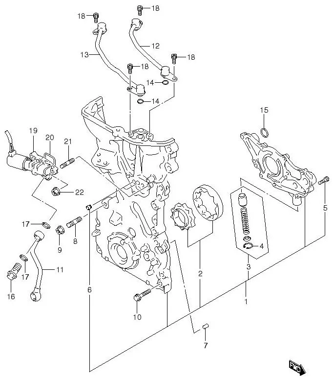 FIG.17 OIL PUMP