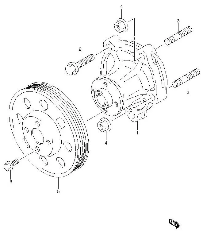 FIG.18 WATER PUMP