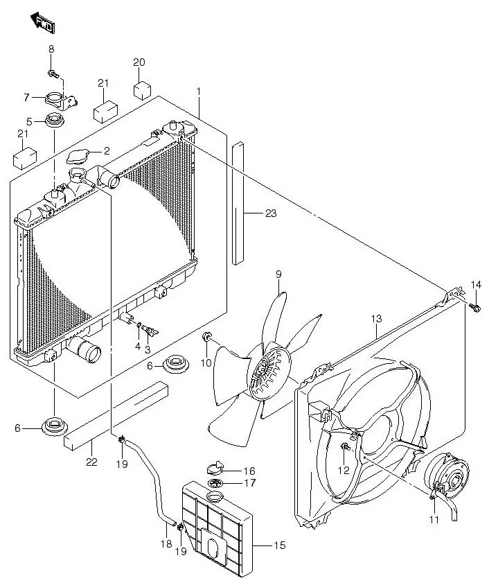 FIG.19 RADIATOR