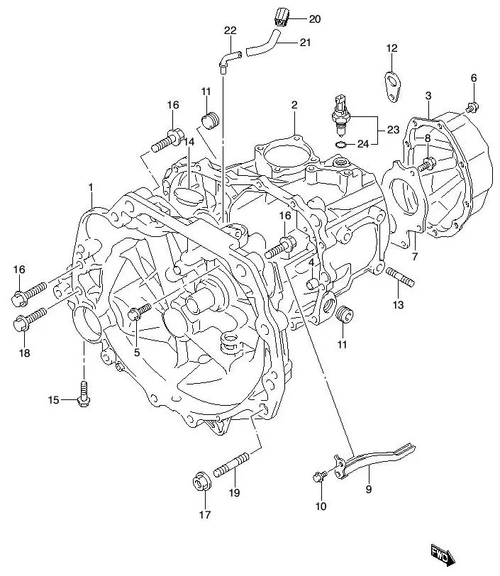 FIG.26 MT TRANSMISSION CASE (MT)