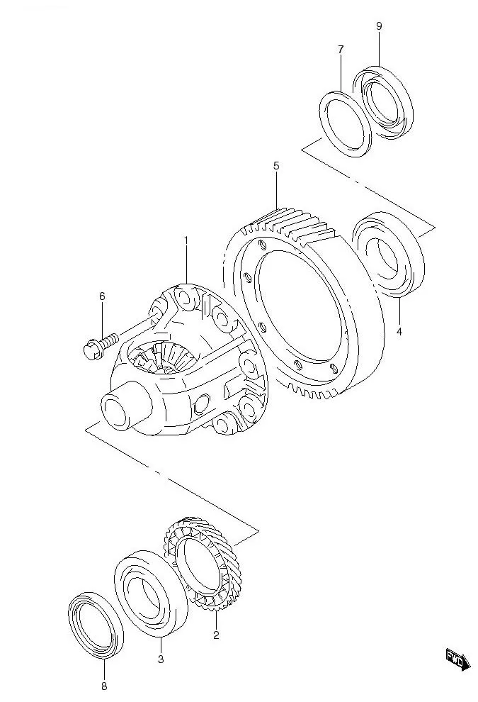 FIG.46 FRONT DIFF GEAR (AT)