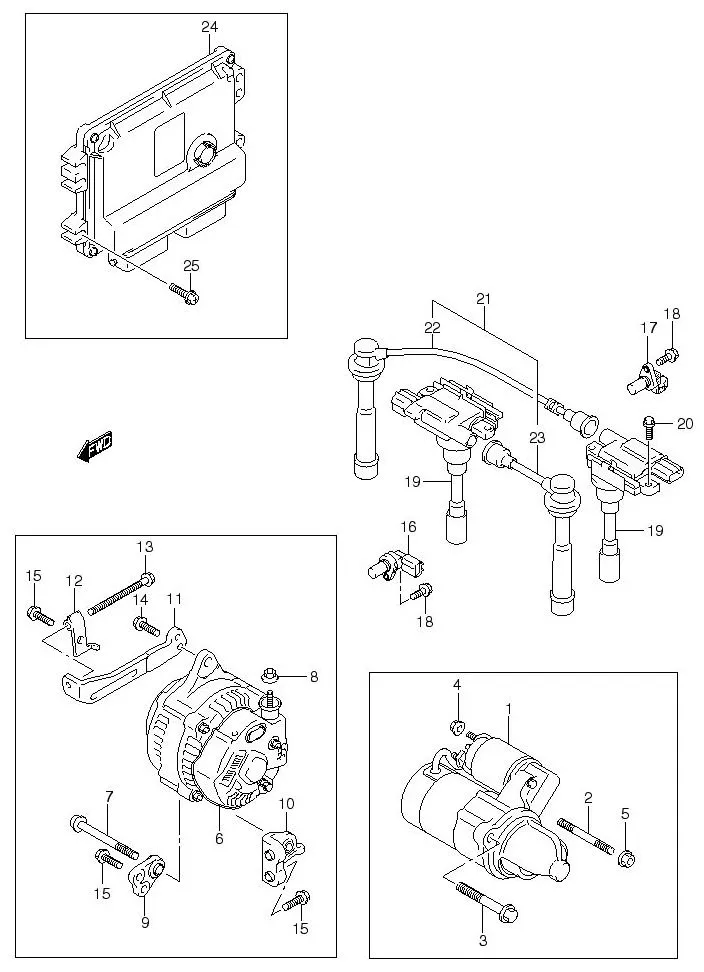 FIG.47 ENGINE ELECTRICAL