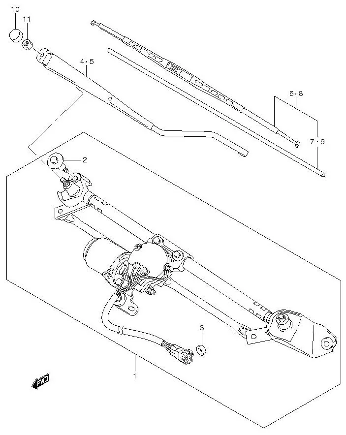 FIG.57 FRONT WINDOW WIPER