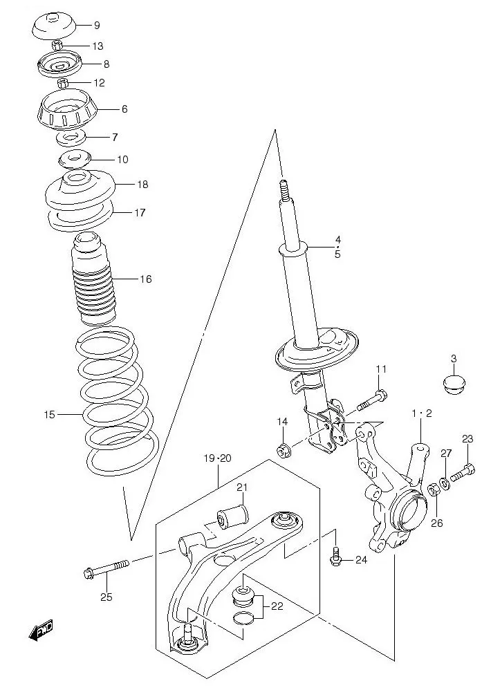 FIG.61 FRONT SUSPENSION