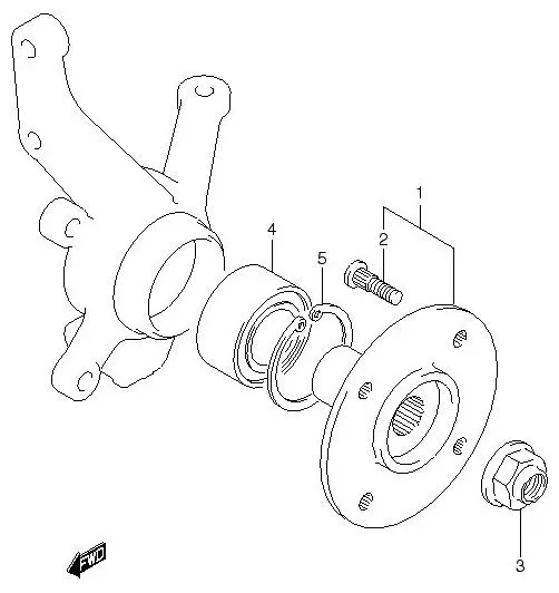 FIG.65 FRONT WHEEL HUB