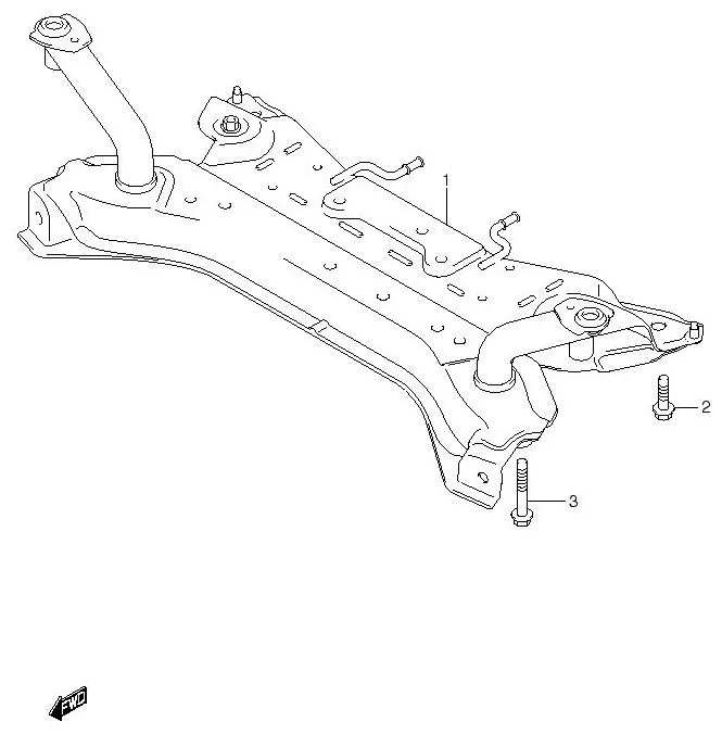 FIG.66 FRONT SUSPENSION FRAME