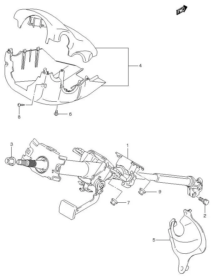 FIG.70 STEERING COLUMN