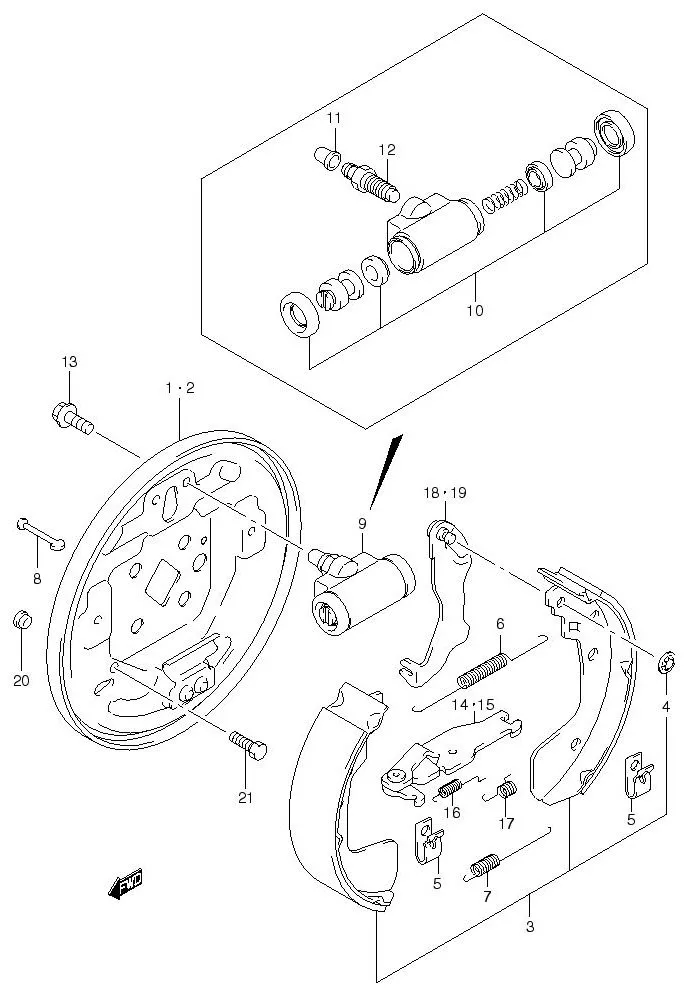 FIG.77 REAR WHEEL BRAKE