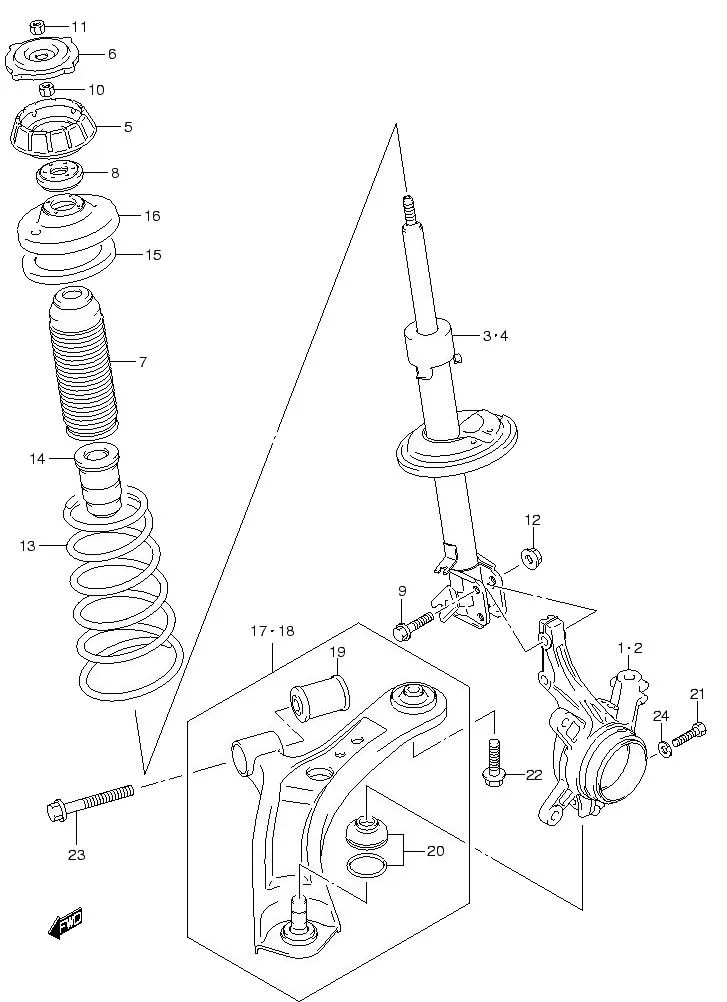 FIG.61 FRONT SUSPENSION