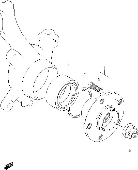 FIG.65 FRONT WHEEL HUB