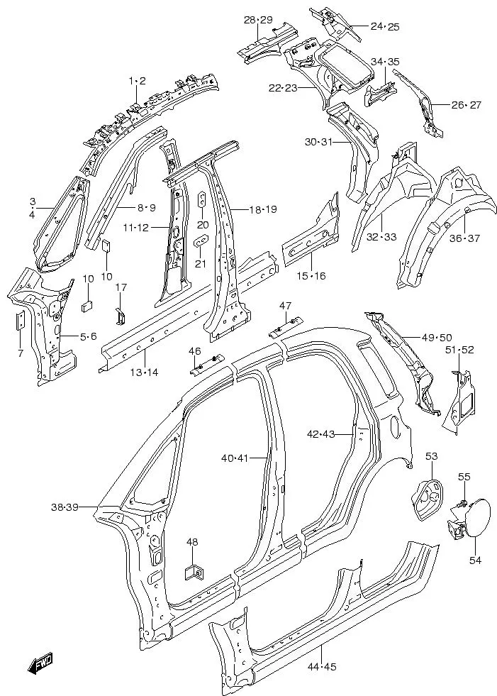FIG.84 SIDE BODY PANEL