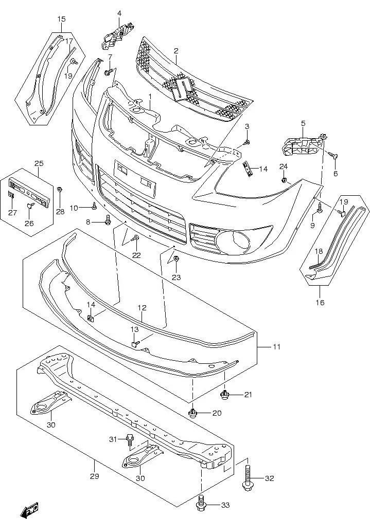 FIG.86 FRONT BUMPER