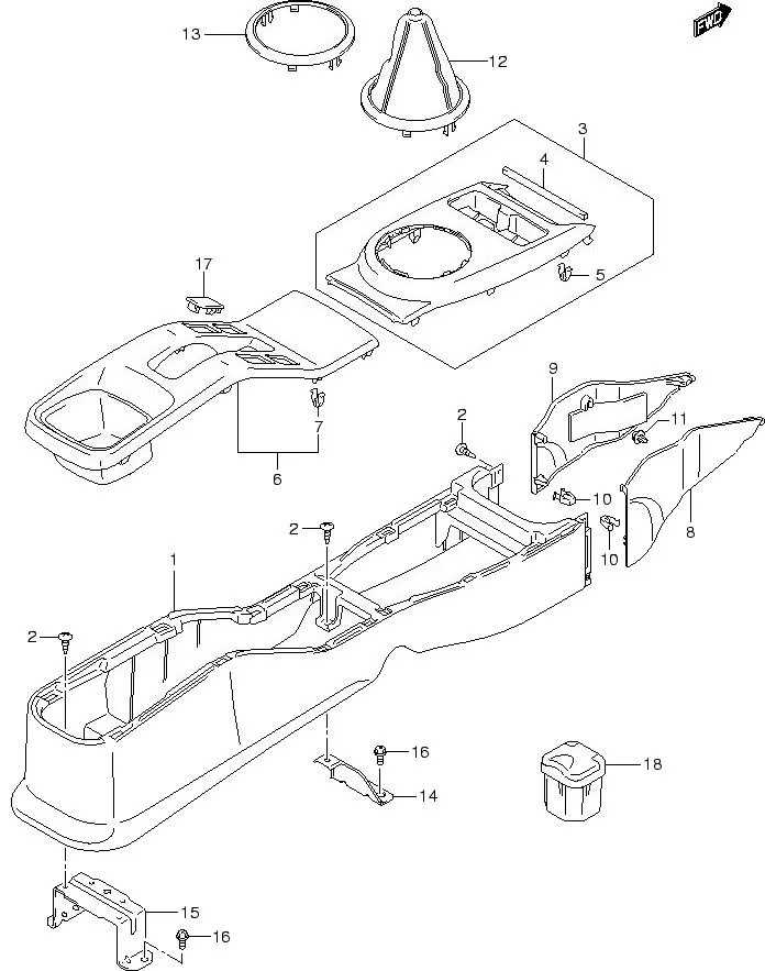 FIG.92 CONSOLE BOX