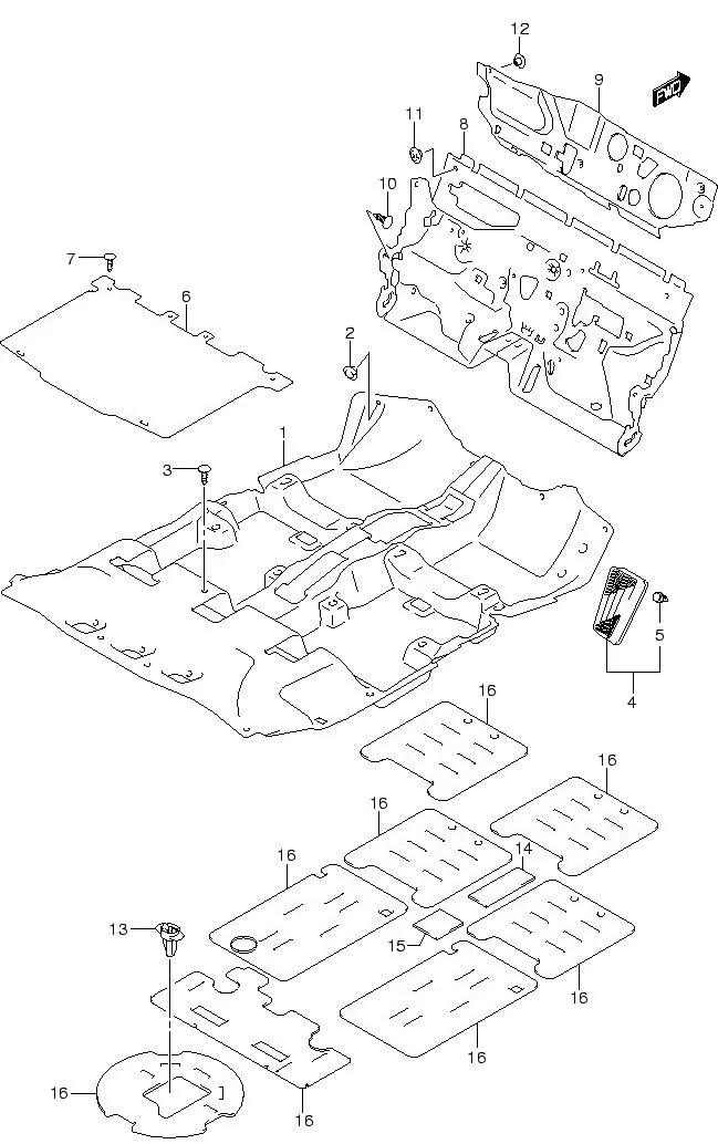 FIG.93 FLOOR CARPET