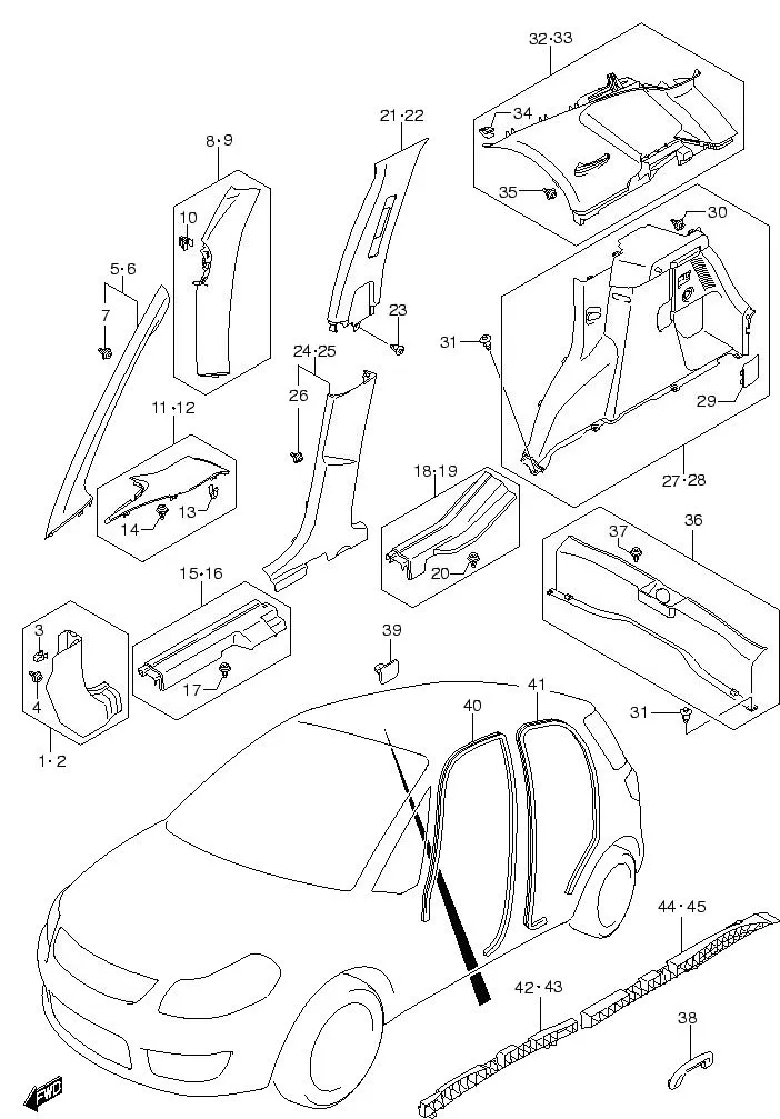 FIG.94 INTERIOR TRIM