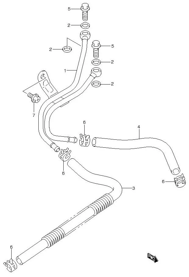FIG.39 AT OIL COOLER HOSE (AT)