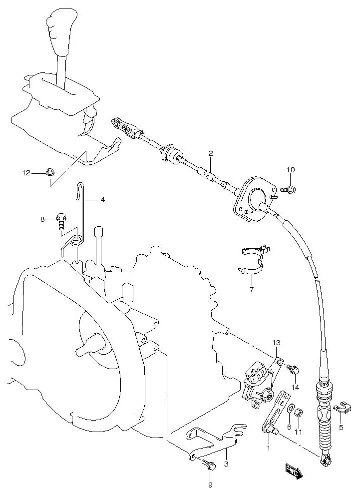 FIG.41 GEAR SHIFT CONTROL (AT)