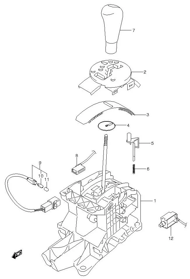 FIG.42 AT SELECT LEVER (AT)