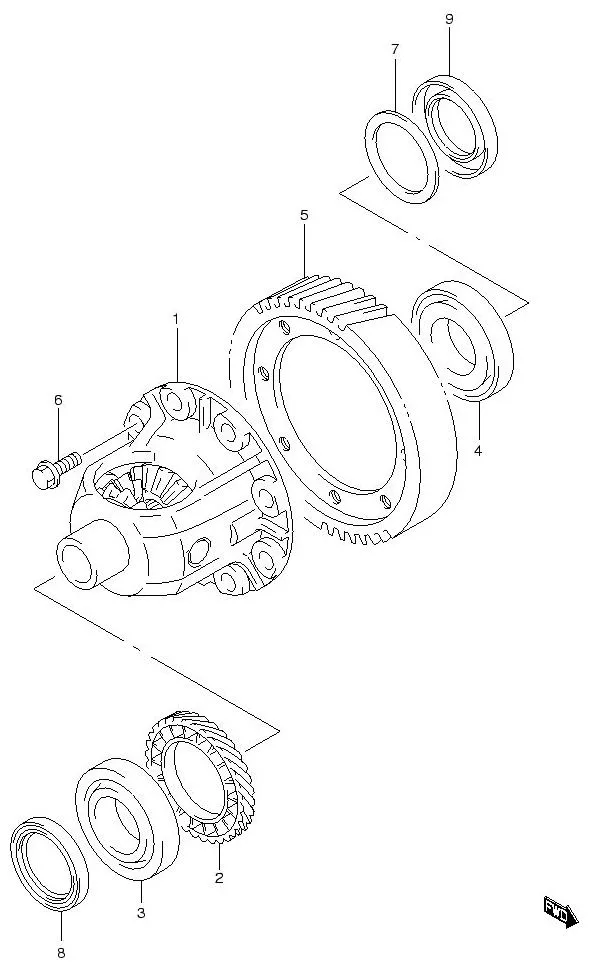 FIG.45 AT FRONT DIFF GEAR (AT)