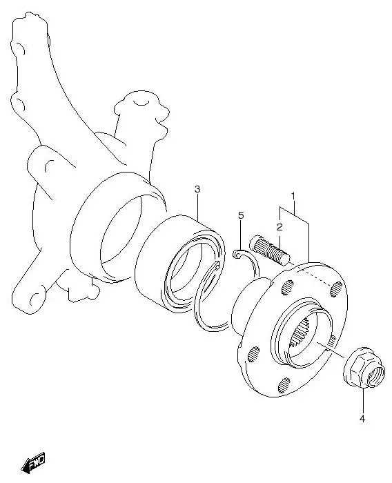 FIG.71 FRONT WHEEL HUB