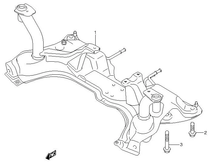 FIG.72 FRONT SUSPENSION FRAME