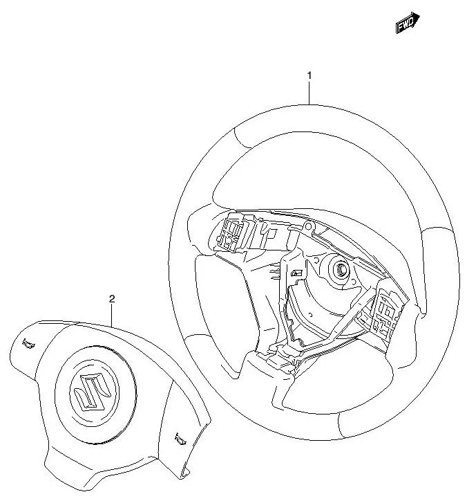 FIG.76 STEERING WHEEL (STD)